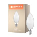 Ledvance Classic LED E14 Bougie Dépolie 4.9W 470lm - 827 Blanc Très Chaud | Équivalent 40W