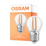 Osram Classic LED E27 Boule Filament Claire 2.2W 470lm - 827 Blanc Très Chaud | Équivalent 40W
