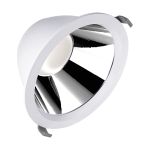 Ledvance Downlight LED Comfort High Efficiency U Aluminium Blanc 25W 3625lm 55D - 840 Blanc Froid | 215mm - Diamètre 200mm
