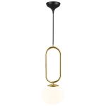 DFTP by Nordlux Shapes 27 Suspension Luminaire Verre et Métal Laiton | Convient pour E27