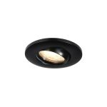 Nordlux Umberto Downlight Aluminium Noir | Convient pour GU10