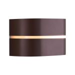 Nordlux Sibelis Applique Murale Aluminium Brun | IP44 - Convient pour E27