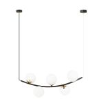 Emibig Suspension Luminaire Ritz Acier Noir | Convient pour 5x E14 - Max 10W