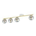 Emibig Plafonnier Monza Acier Blanc | Convient pour 4x E14 - Max 10W