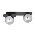 Emibig Plafonnier Plaza Acier Noir | Convient pour 2x E14 - Max 10W