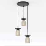 Emibig Suspension Luminaire Ego Acier Brun | Convient pour 3x E14 - Max 10W