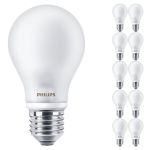 Lot 10x Philips Corepro LED Ampoule E27 Poire Dépolie 7W 806lm - 827 Blanc Très Chaud | Équivalent 60W