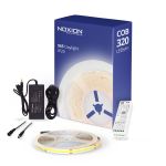Noxion Rubans LED Naga 5 Mètre Ensemble complet - Smart Wifi - 24V - 320LEDs/m - COB - 8W/m - 965 Lumière Du Jour | 8mm - IP20 - Meilleur Rendu Des Couleurs