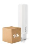 Lot 10x Philips CorePro PL-C LED 6.5W 700lm - 830 Blanc Chaud | 4-Pins - Équivalent 18W