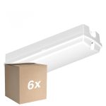 Lot 6x Ledvance Hublot LED Compact Blanc 9W 840lm - 830 Blanc Chaud | 356x115mm - IP65 - Détecteur De Mouvement Et De Lumière