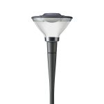 Philips Éclairage public LED Lanterne City Charm Cône BDS491 Gris 60W 7644lm 360D - 740 Blanc Froid | IP66 - Symétrique 
