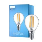 Philips Corepro LED Lustre E14 Boule Filament Claire 6.5W 806lm - 840 Blanc Froid | Équivalent 60W