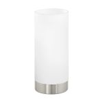Eglo Lampe De Chevet Damasco 1 Acier Nickel Satiné | IP20 - Convient pour 1x E27 