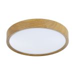 Eglo Plafonnier Musurita Acier Bois Blanc 14.6W 1600lm - 830 Blanc Chaud | IP20 