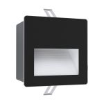 Eglo Applique Murale Aracena Aluminium Noir 3W 500lm - 840 Blanc Froid