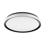 Eglo Plafonnier Seluci Acier Noir 10W 1150lm - 830-865 Variable Blanc | IP20 - Dimmable 
