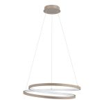 Eglo Suspension Luminaire Ruotale Acier Sablonneux 36W 4500lm - 830 Blanc Chaud