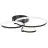 Brilliant Aydin Plafonnier Aluminium Plastique Mat Noir Transparent 30W 4700lm - 830-870 CCT | Télécommande Dimmable
