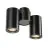 SLV Enola B Mur et Plafonnier Aluminium Noir | Convient pour 2x GU10 