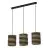 Ledvance Decor Suspension Luminaire Cylindre  Brun | Convient pour 3x E27
