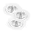 Lot 3x Nordlux Spot Fremont Métal Blanc 4.5W 345lm 36D - 827 Blanc Très Chaud | 85mm - IP23- Dimmable