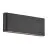 Nordlux Kniver Applique Murale Aluminium Noir 10W 800lm - 830 Blanc Chaud