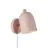 Nordlux Gaston Applique Murale Métal et Bois Rose | Convient pour E27