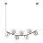 Emibig Suspension Luminaire Ritz Acier Noir | Convient pour 7x E14 - Max 10W