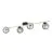 Emibig Plafonnier Splendi Acier Noir | Convient pour 4x E14 - Max 10W