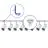 Bright Choice Ensemble complet Rail Monophasé Rail L 1,5 x 2 Mètre Blanc | incl. 8x Spot + GU10 2700K 3W Dimmable + Embout, Connecteur d’Alimentation et L -Connecteur 