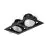Philips Spot LED Greenspace Accent Gridlight Aluminium Noir 62W 4000lm 120D - 830 Blanc Chaud | 154mm - IP20 - Interact Dimmable