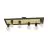 Eglo Plafonnier Consett Acier Bois Noir Brun | IP20 - Convient pour 6x E27 
