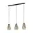 Eglo Suspension Luminaire Adwickle Acier Noir | IP20 - Convient pour 3x E27 