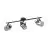 Eglo Plafonnier Berregas Acier Noir Chrome | IP20 - Convient pour 3x E27 