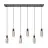 Eglo Suspension Luminaire Maione Acier Noir | IP20 - Convient pour 6x E27 