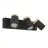 Eglo Plafonnier Consuma Noir, Brun | Convient pour 3x GU10