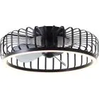 Brilliant Capo Ventilateur Métal Plastique Noir 32W 4200lm - 827-865 CCT | 480mm - Télécommande Dimmable