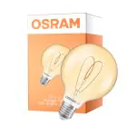 Osram Vintage 1906 LED E27 Globe Filament Dorée 8W 806lm - 922 Blanc Très Chaud | Meilleur Rendu Des Couleurs - Dimmable - Équivalent 60W
