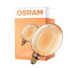 Osram Vintage 1906 LED E27 Globe Filament Dorée 183mm 4W 220lm - 818 Blanc Très Chaud | Dimmable - Équivalent 22W