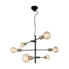 Nordlux Suspension Luminaire Josefine Métal Noir | IP20 - Convient pour 6x E27