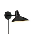 DFTP by Nordlux Darci Short Applique Murale Métal Noir | Convient pour E14