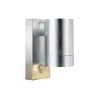 Nordlux Tin Applique Murale Métal et Verre Gris | 76mm - IP54 - Convient pour GU10 - Détecteur de Mouvement et de Lumière 