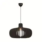 Nordlux Hazo 65 Suspension Luminaire Bois Noir | Convient pour 1x E27