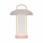 Nordlux Lampe De Chevet Mirano Métal et Verre Rose 3W 150lm - 830 Blanc Chaud | 3 Niveaux De Gradation Dimmable