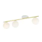 Emibig Plafonnier Monza Acier Blanc | Convient pour 3x E14 - Max 10W