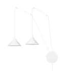 Emibig Suspension Luminaire Abramo Acier Blanc | Convient pour 2x E27 - Max 15W