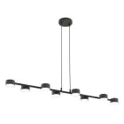 Emibig Suspension Luminaire Megara Acier Noir | Convient pour 8x GX53 - Max 12W