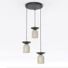 Emibig Suspension Luminaire Ego Acier Brun | Convient pour 3x E14 - Max 10W