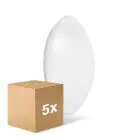Lot 5x Ledvance Surface Circulaire 350 18W 830 1440lm Blanc IP44 | Blanc Chaud