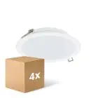 Lot 4x Philips Downlight LED Lediniare DN065B Meta lBlanc 12W 1200lm 110D - 830-840-865 CCT | 175mm - Diamètre 150mm - IP20